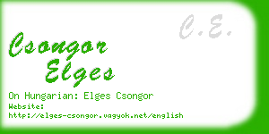 csongor elges business card